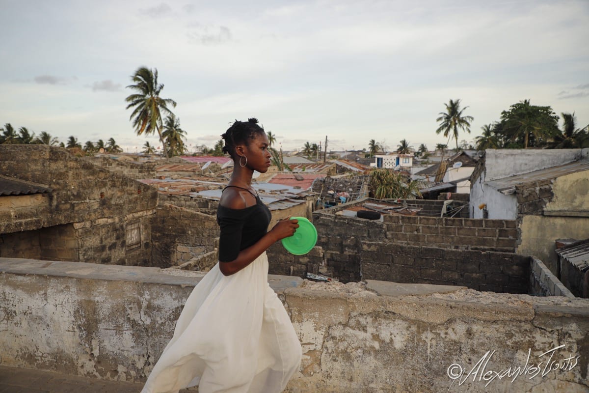 Mozambique slum girl