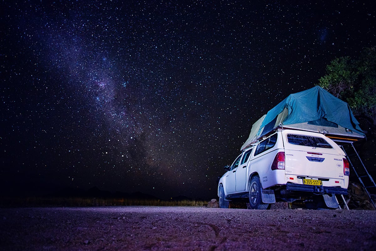 Namib desert camping